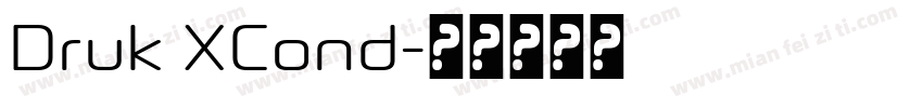 Druk XCond字体转换